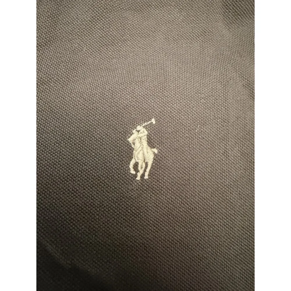 Polo Ralph Lauren Shirt Mens Medium Gray Classic Fit Polo Grey Pony Stretch